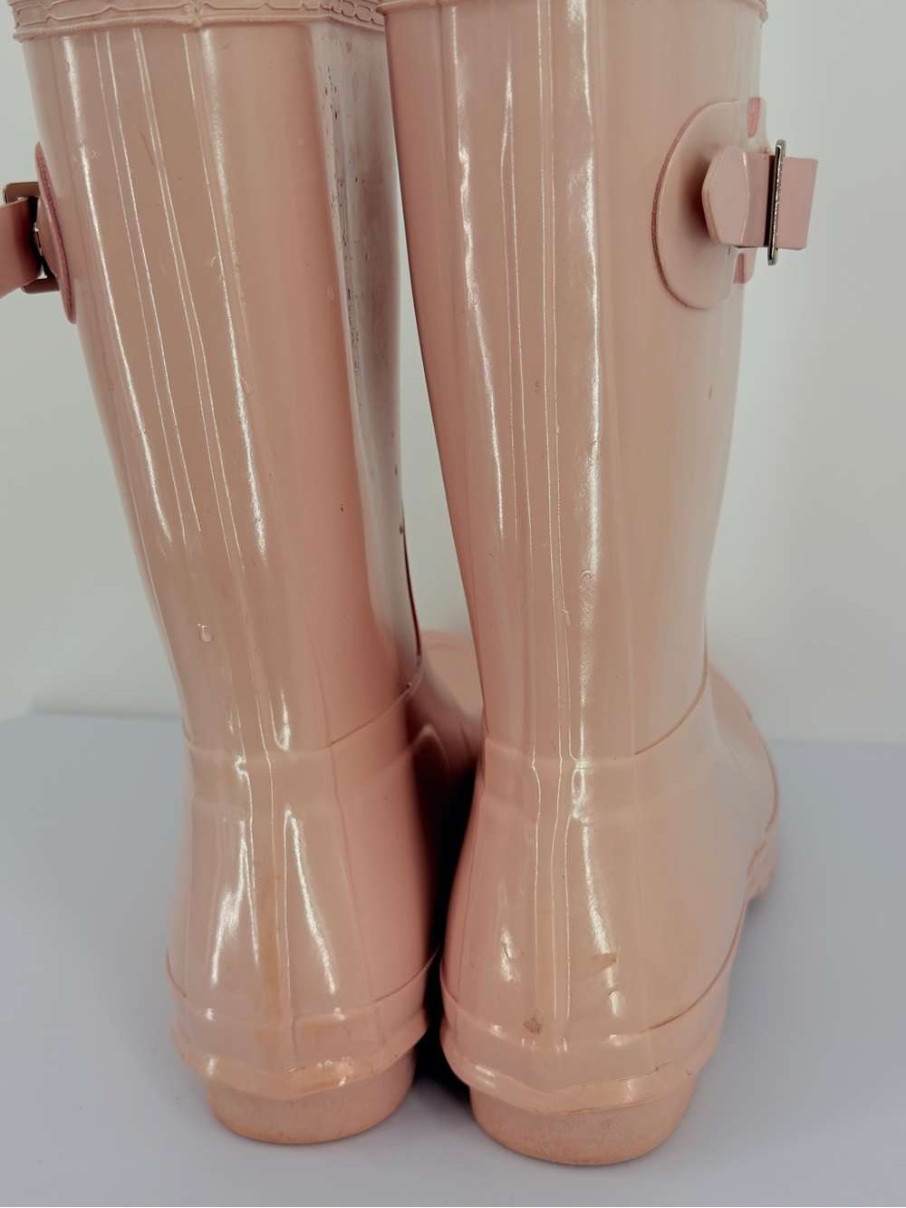 Hunter Original Short Gloss Pink Rain Boots Women’s Size 11 - Picture 4 of 7